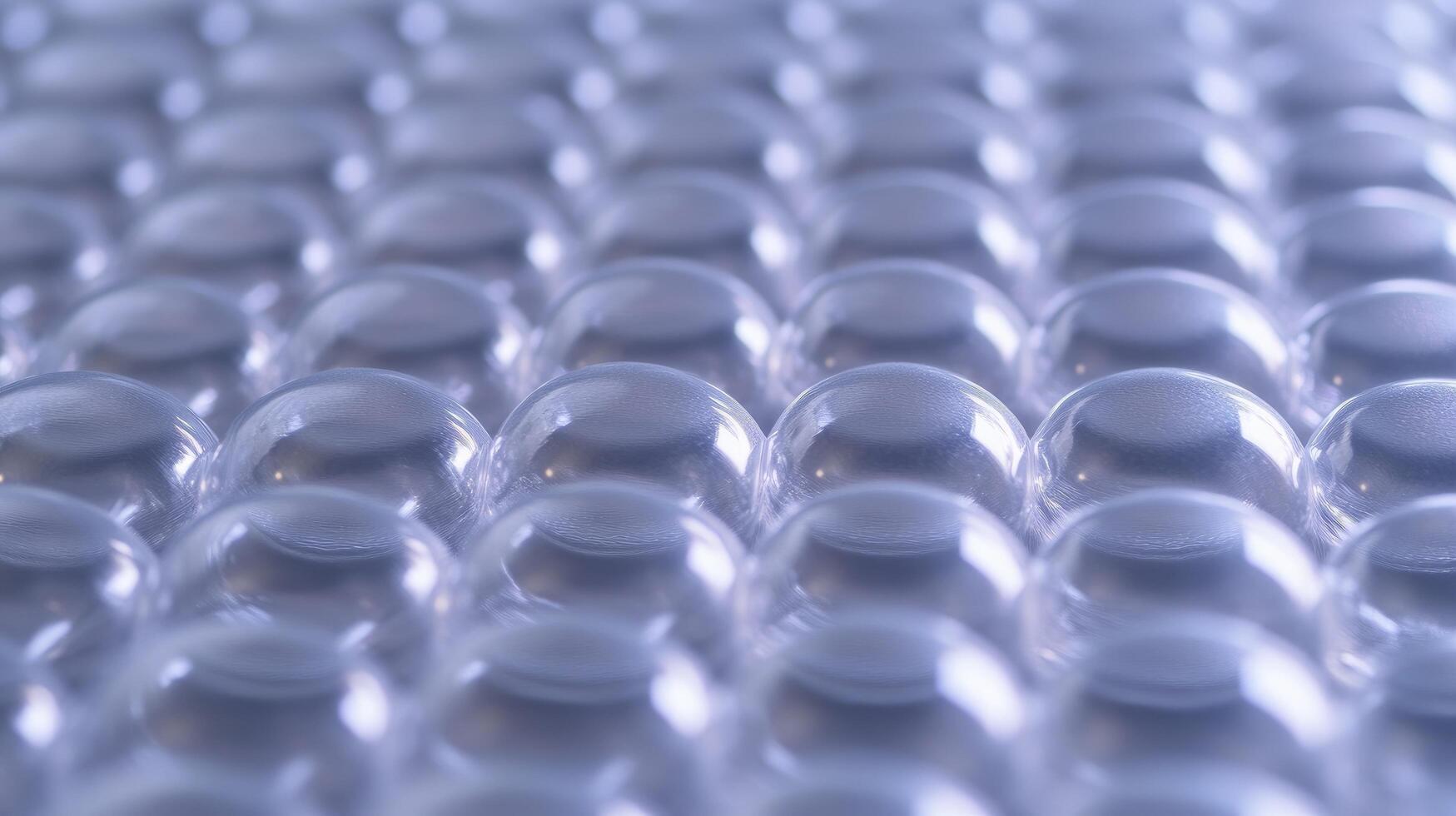 Clear, rounded shapes in a repeating grid pattern photo