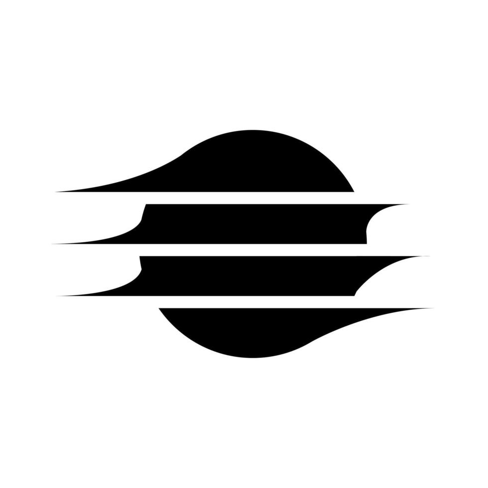 Abstract round geometric abstract shape illustration vector