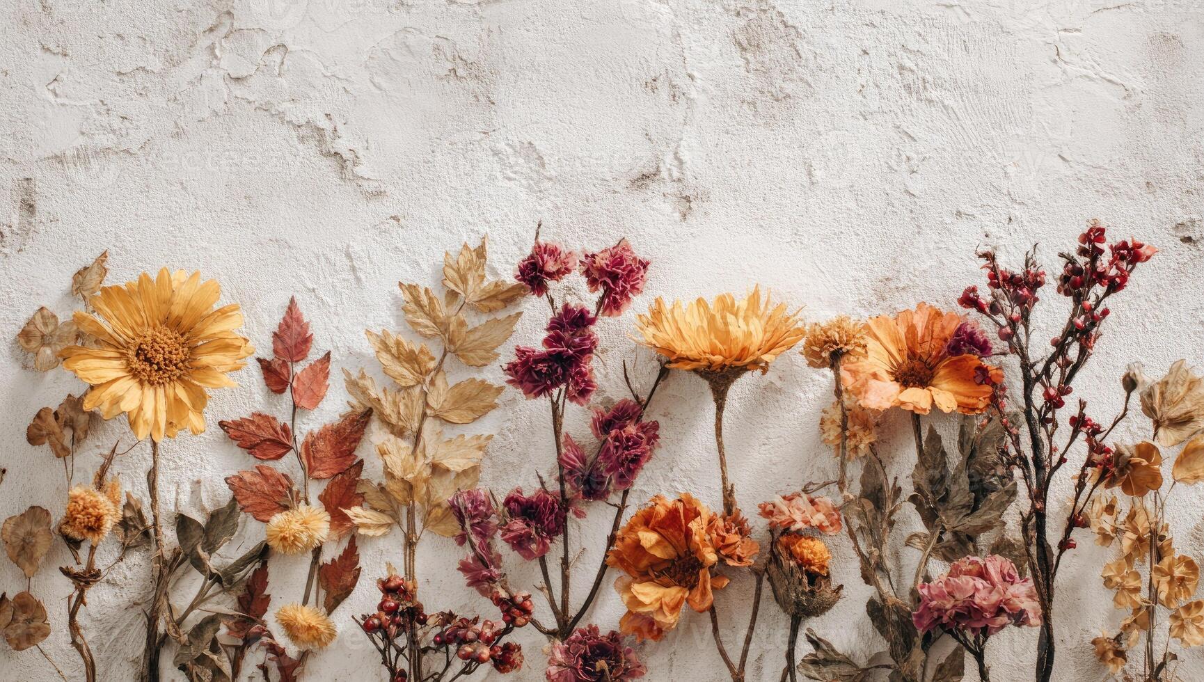Fall Watercolor Flowers Stock Photos, Images and Backgrounds