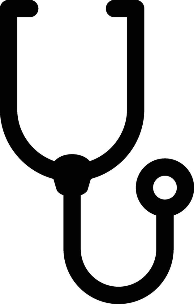 The icon of Stethoscope. Simple flat icon illustration, of Stethoscope for a website or mobile application on white background vector