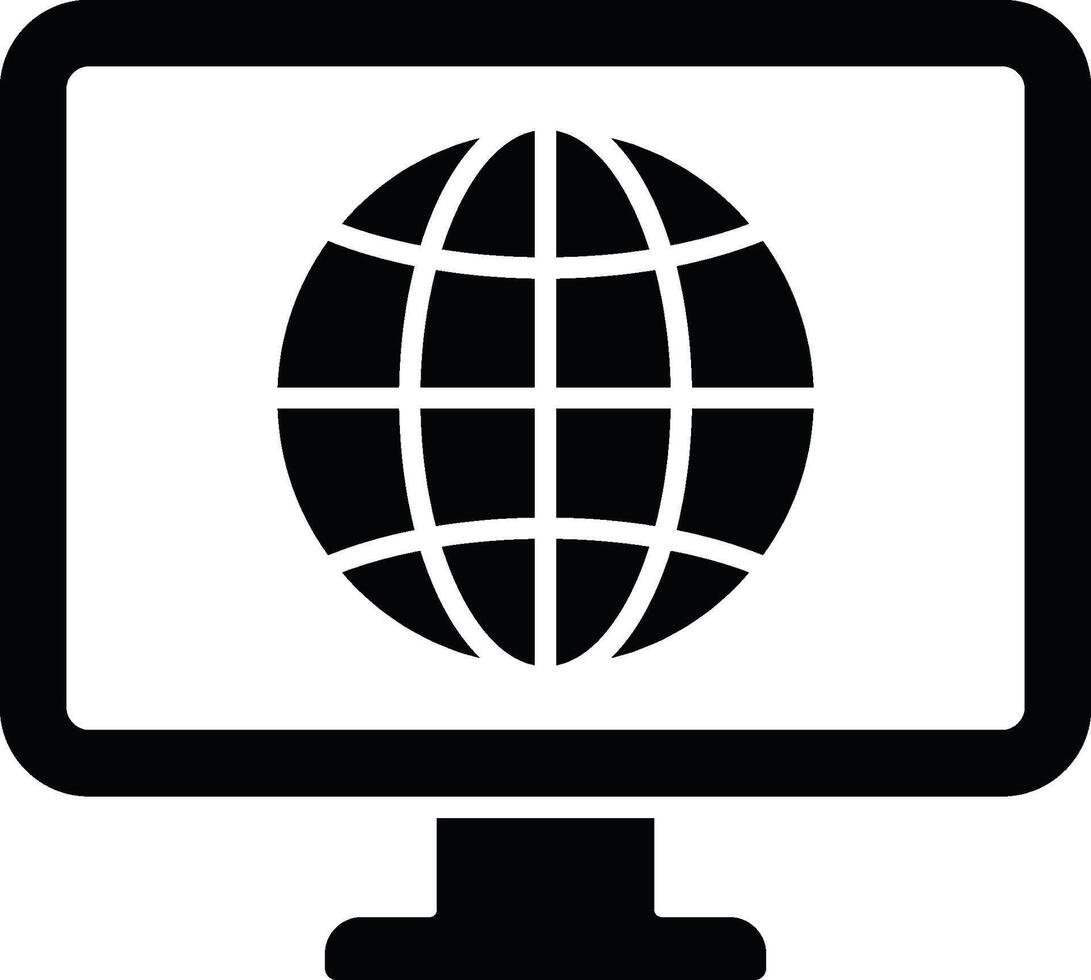 global, learning icon. Simple glyph, flat of Online traning icons for UI and UX, website or mobile application on white background vector