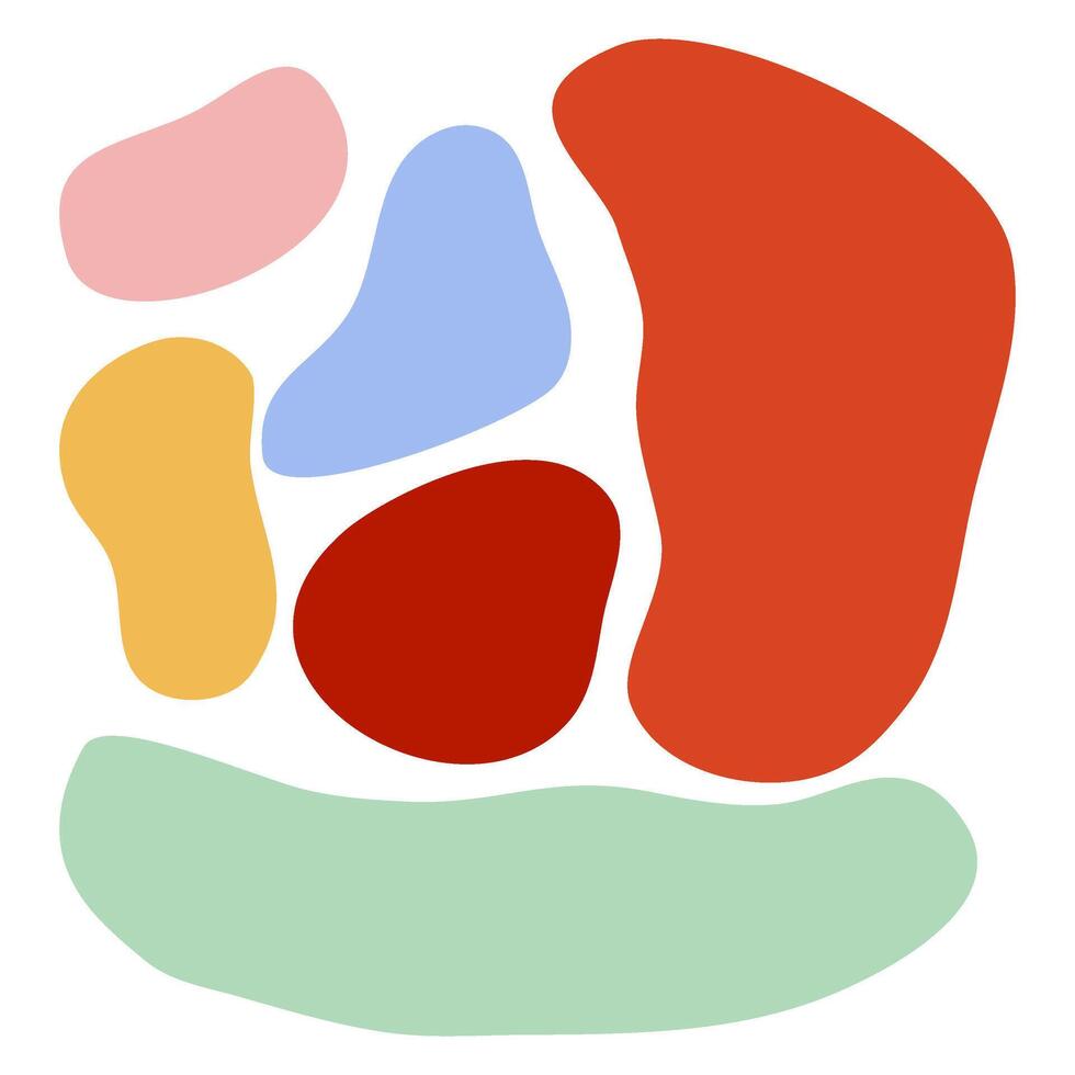 Abstract colorful blob collection for your background design. vector