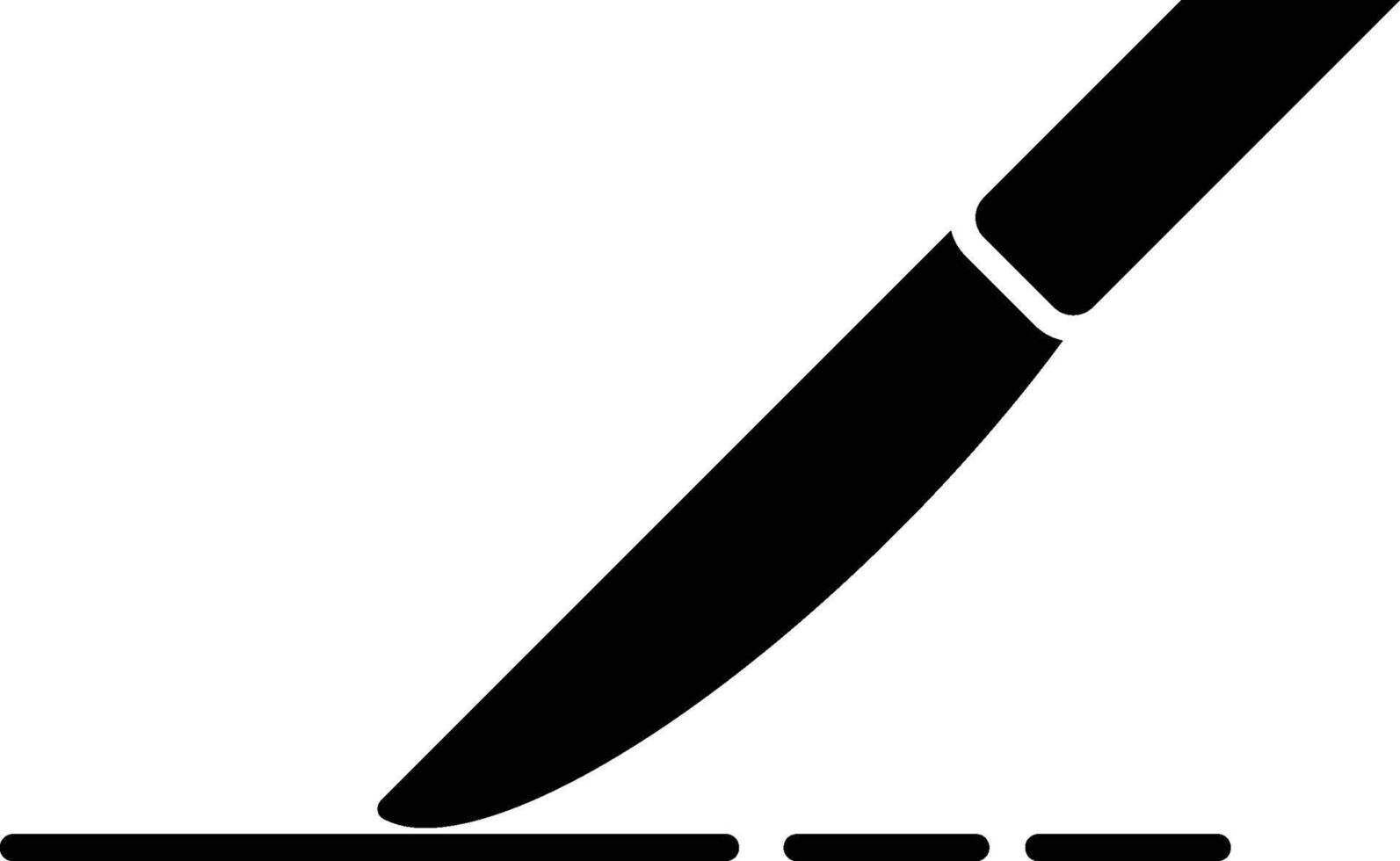 The icon of scalpel, knife. Simple flat icon illustration, of scalpel, knife for a website or mobile application on white background vector
