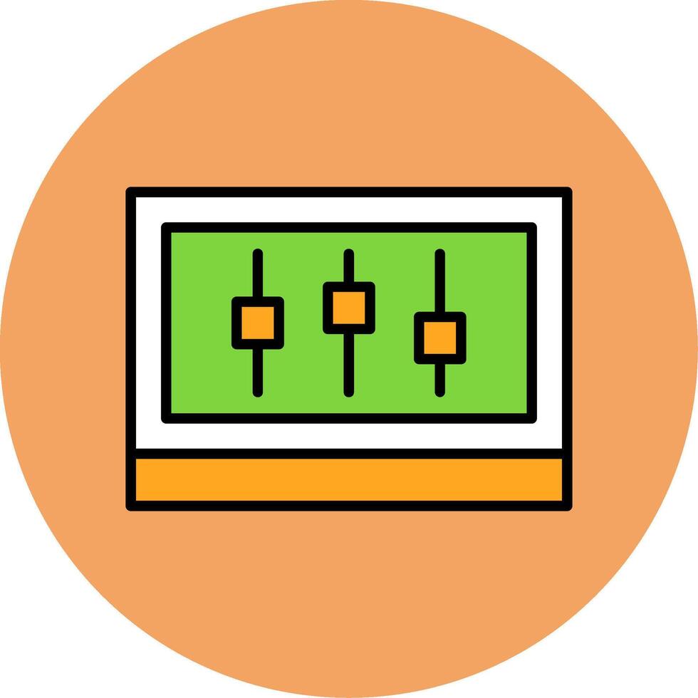 Setting Filled Circle Icon Style vector