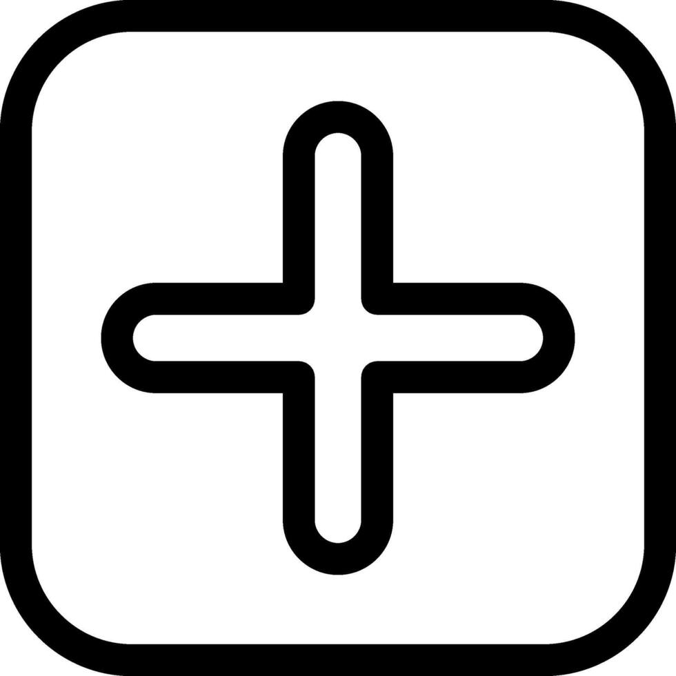 Add Minimal Outline Icon Design Style Design vector