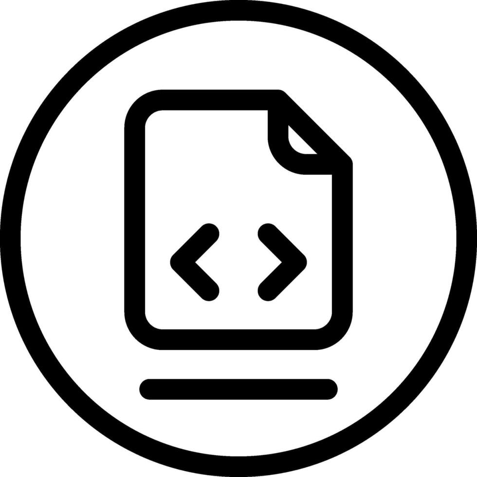 File Code Outline Style Octicon Icon vector