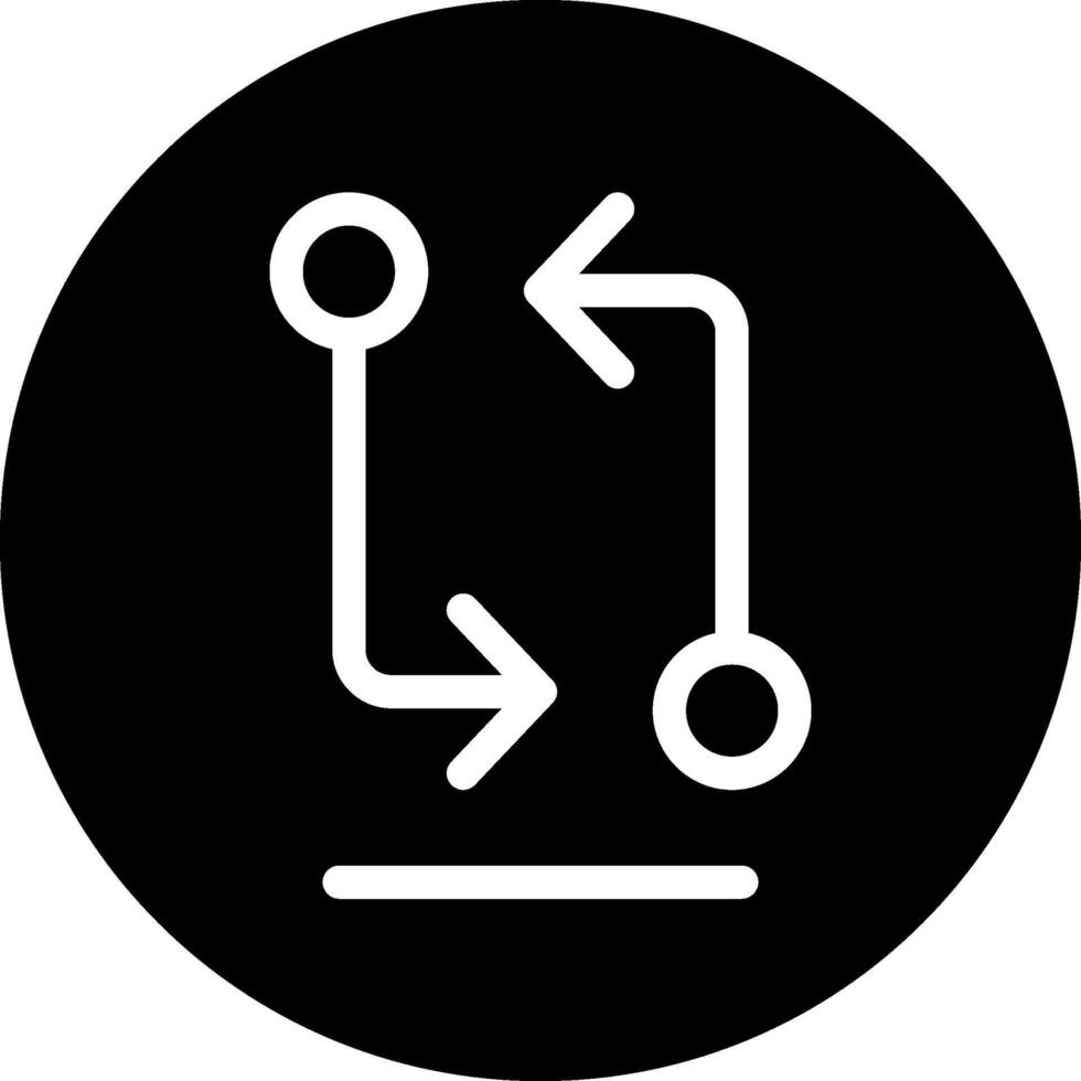 Git Compare Solid Style Octicon Icon vector