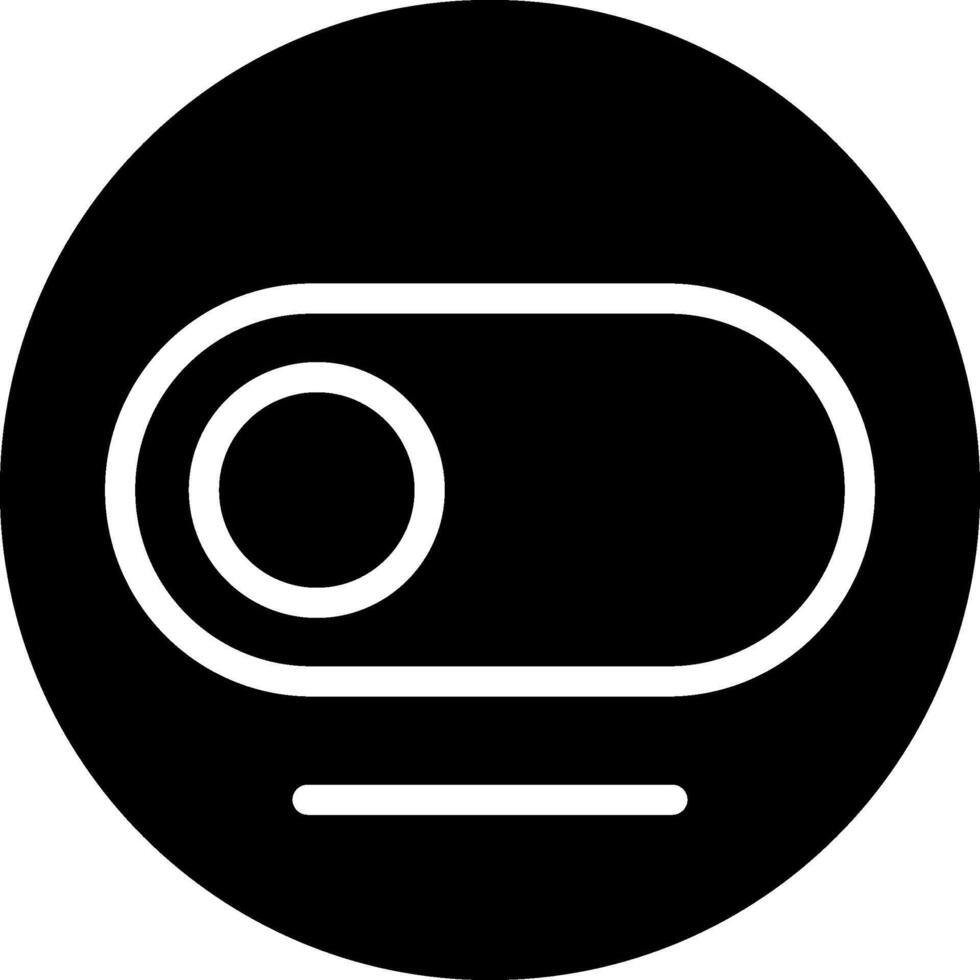 Toggle Button Solid Style Octicon Icon vector