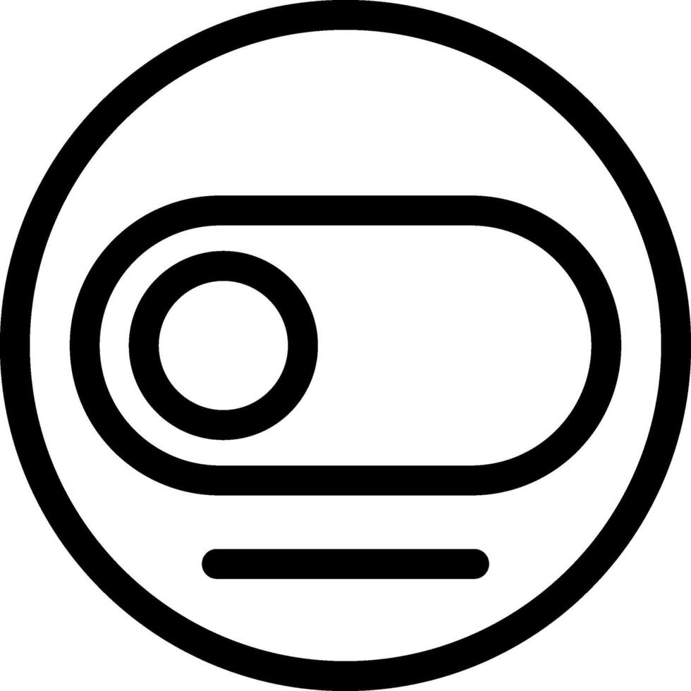 Toggle Button Outline Style Octicon Icon vector