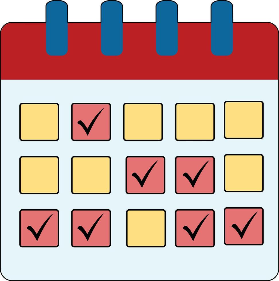 Scheduled Tasks and Event Planning vector