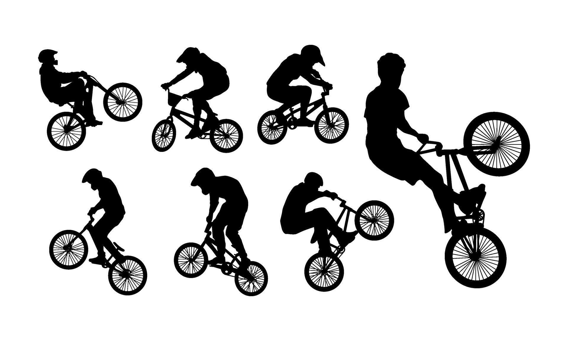 set of bmx riders performing silhouette 70049975 Vector Art at Vecteezy set of bmx riders performing silhouette 70049975 Vector Art at Vecteezy