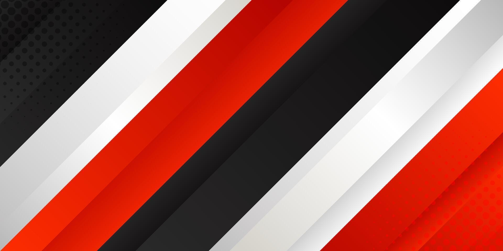 Geometric red and black background pattern vector