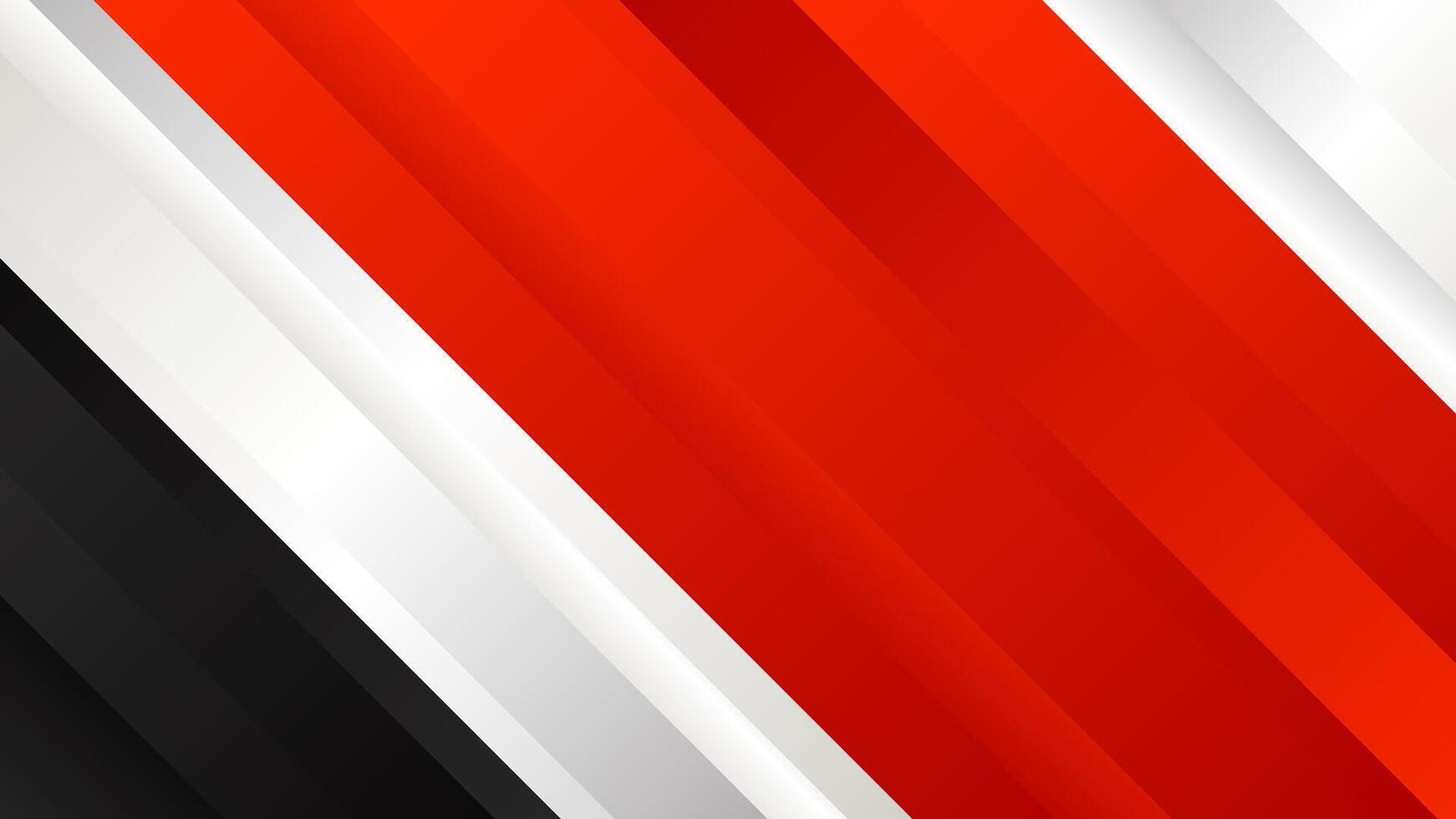 Red and black striped background design vector