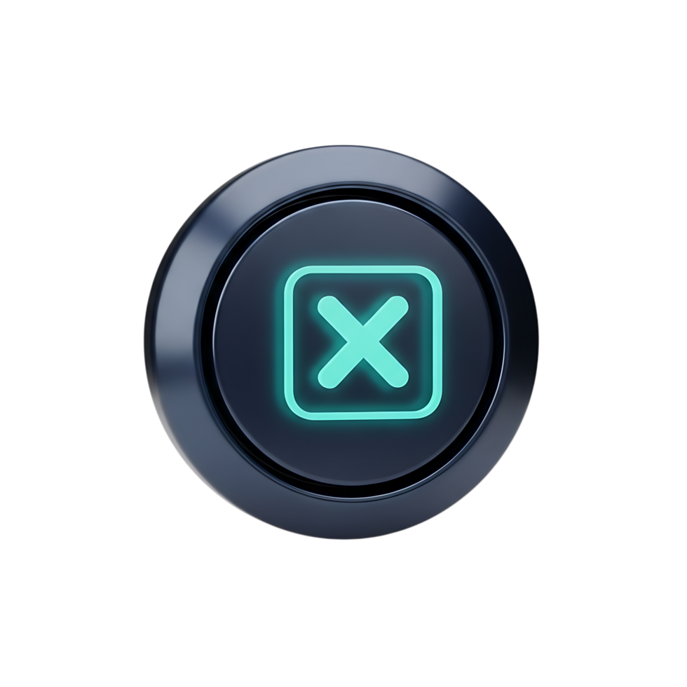 un' raggiante ciano attraversare entro un' piazza su un' buio pulsante, isolato su trasparente sfondo png