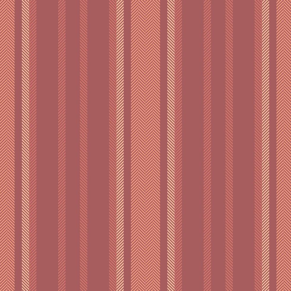 Sveryday fabric seamless texture, modern lines background . Rolklore vertical pattern textile stripe in red and orange colors. vector