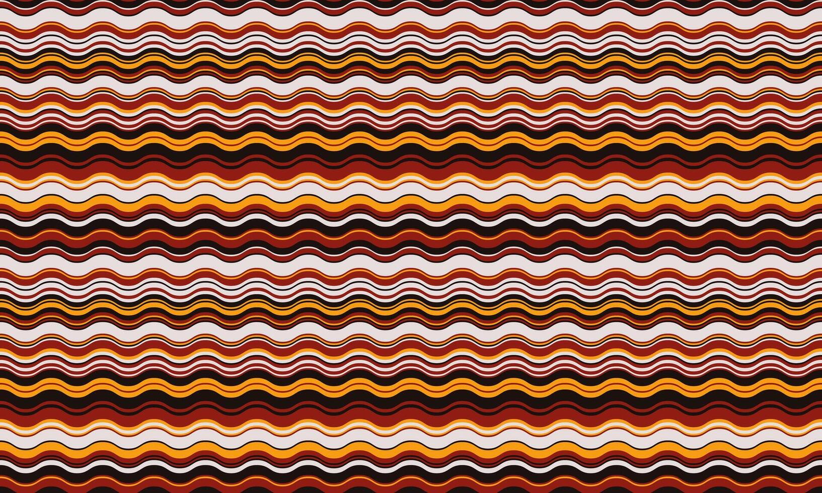 Abstract wavy stripes pattern in warm autumnal colors. Perfect for website backgrounds, textile design, or fallthemed projects. vector