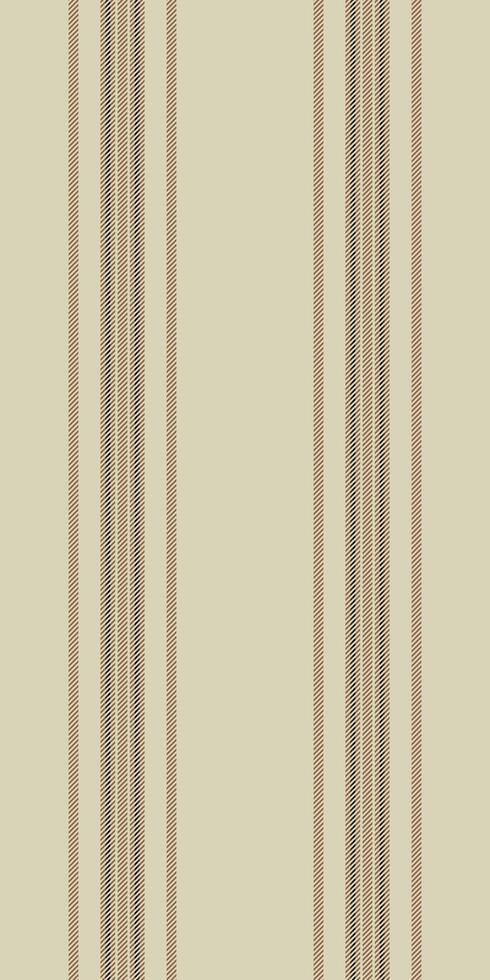 Tritain background lines textile, piece fabric texture . 1960s stripe seamless pattern vertical in light and orange colors. vector