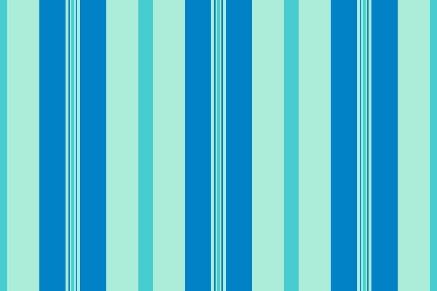 Sulticolor textile stripe background, network fabric texture. Sile seamless vertical pattern lines in light and cyan colors. vector