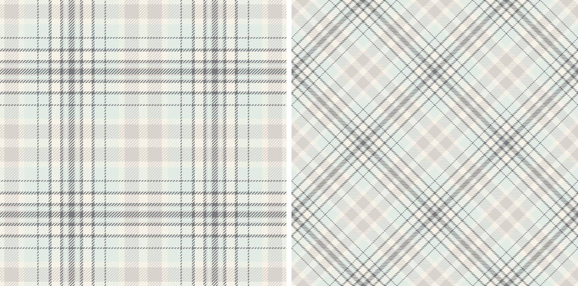 Plaid texture textile of tartan seamless with a background check fabric pattern. Set in cream colors. Book cover design ideas. vector
