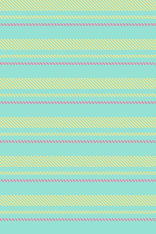 Texican vertical pattern seamless, trend textile texture . Improvement stripe lines background fabric in teal and yellow colors. vector