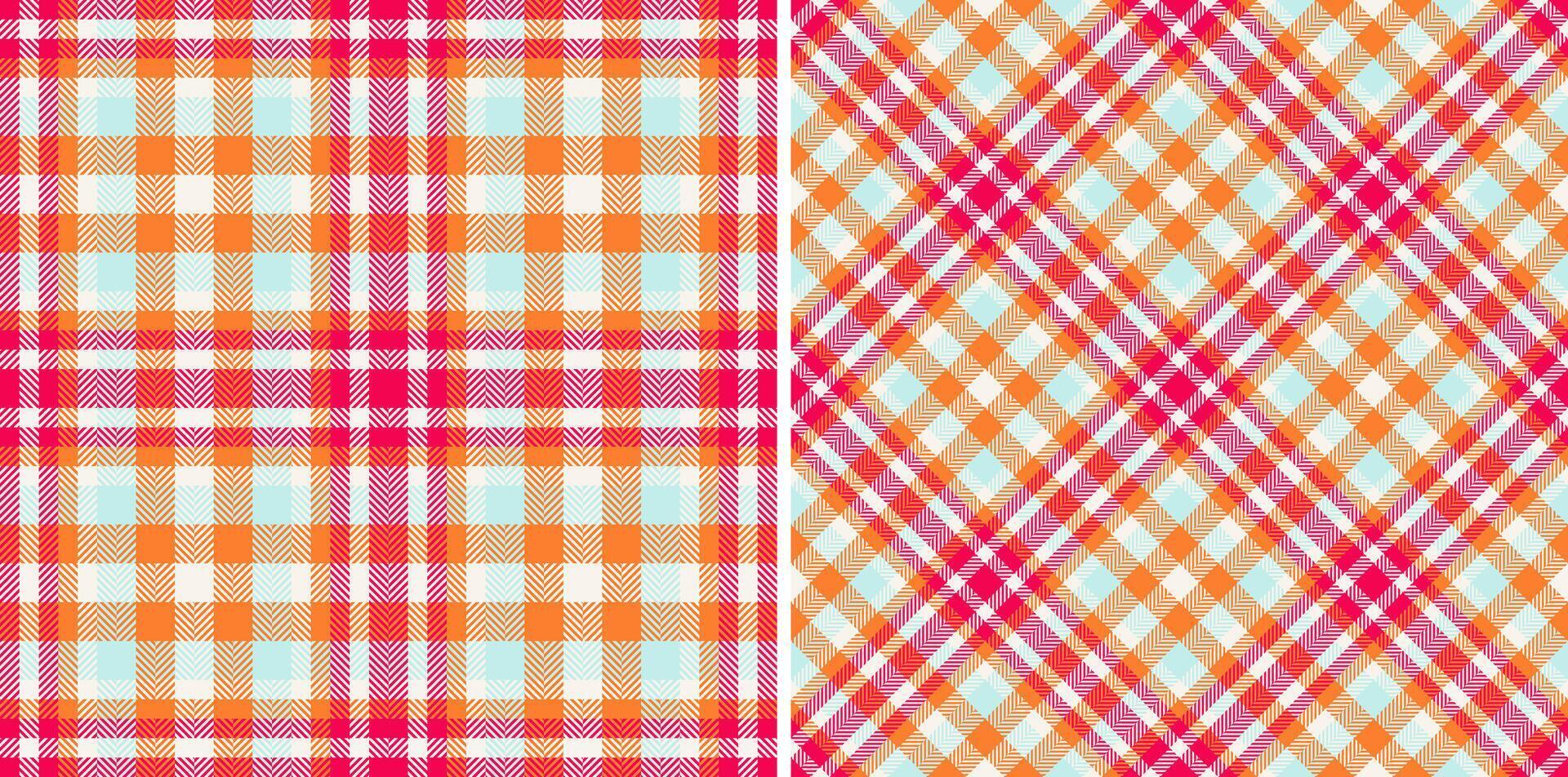Pattern plaid tartan of fabric seamless with a texture background textile check. Set in spring colors for book cover design ideas. vector