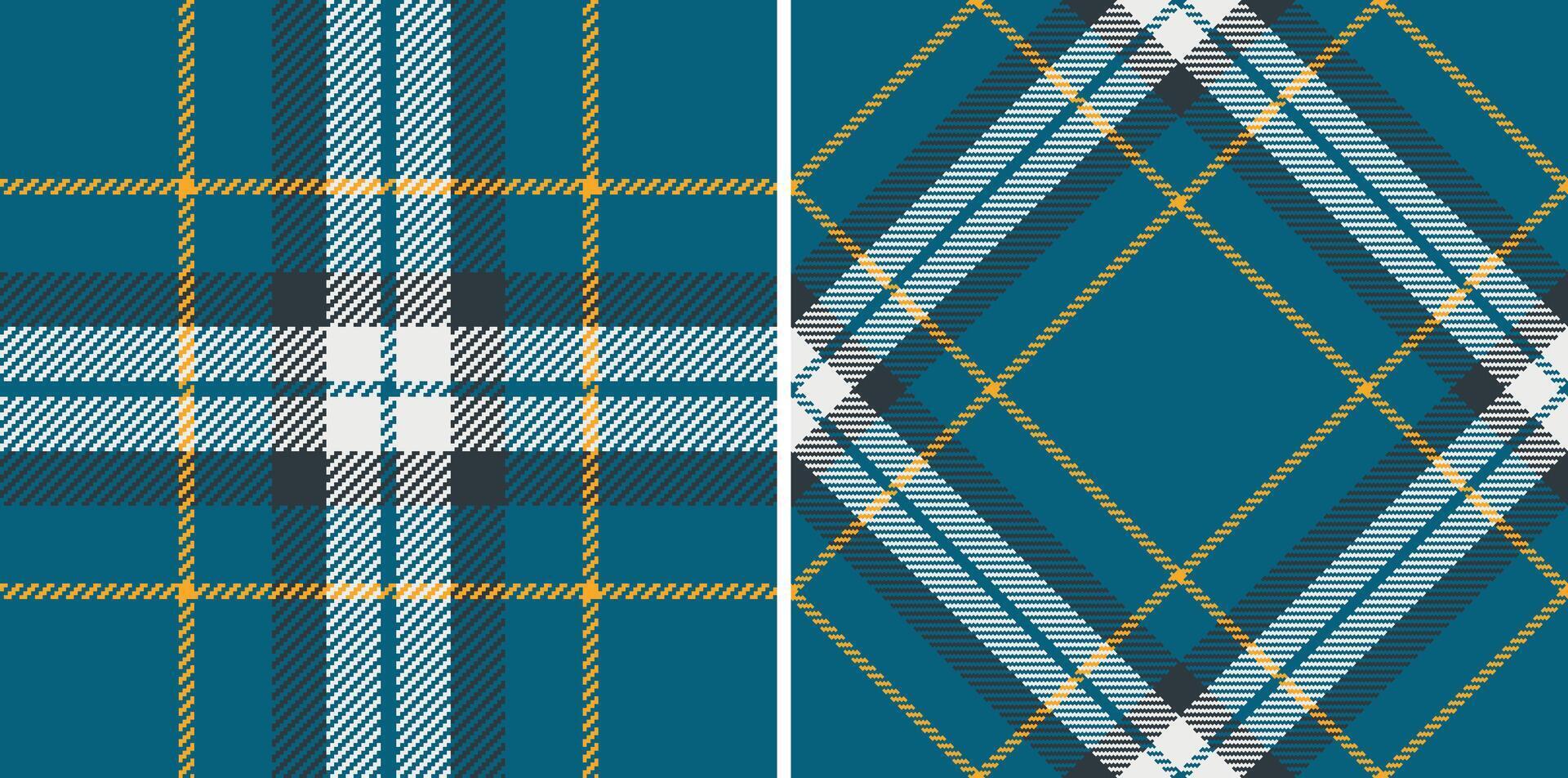 Tartan background seamless of fabric pattern check with a plaid textile texture . Set in retro colors for festive season decorations. vector