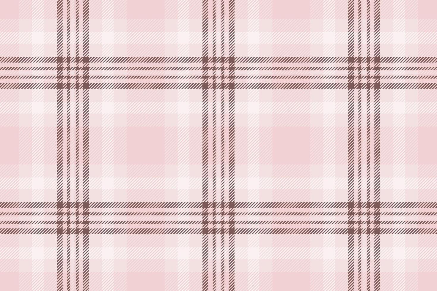 Soft pink plaid pattern. A subtle and versatile textile design, perfect for backgrounds, crafts, and design projects needing a classic touch. Gentle, calming effect. vector