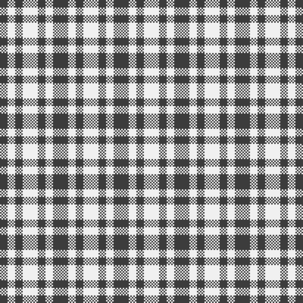 20s check tartan, card textile texture pattern. Style fabric plaid seamless background in grey and white colors. vector