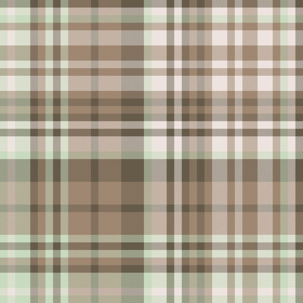 Classic tartan pattern. Earthy tones with subtle herringbone texture. Versatile for backgrounds, apparel, textiles, or graphic design. Timeless, cozy rustic feel. vector