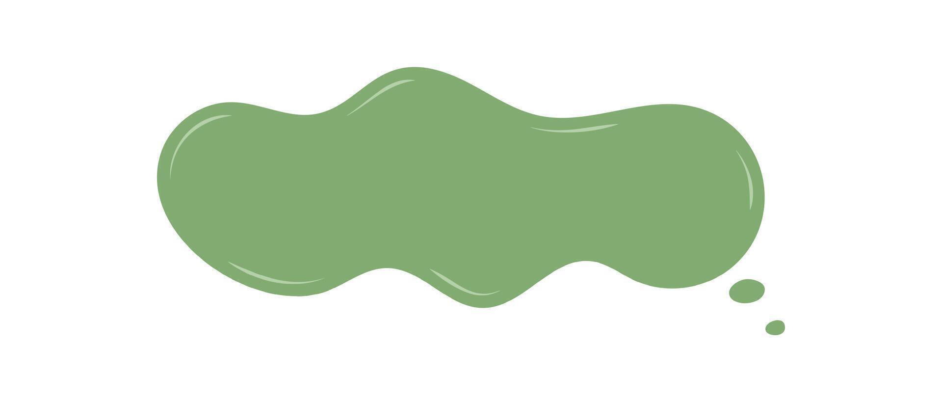 Organic green cloud speech bubble doodle as a hand drawn box. Symbol for chat and message, this comment icon fits conversation or dialogue concepts in a unique and modern communication style. vector
