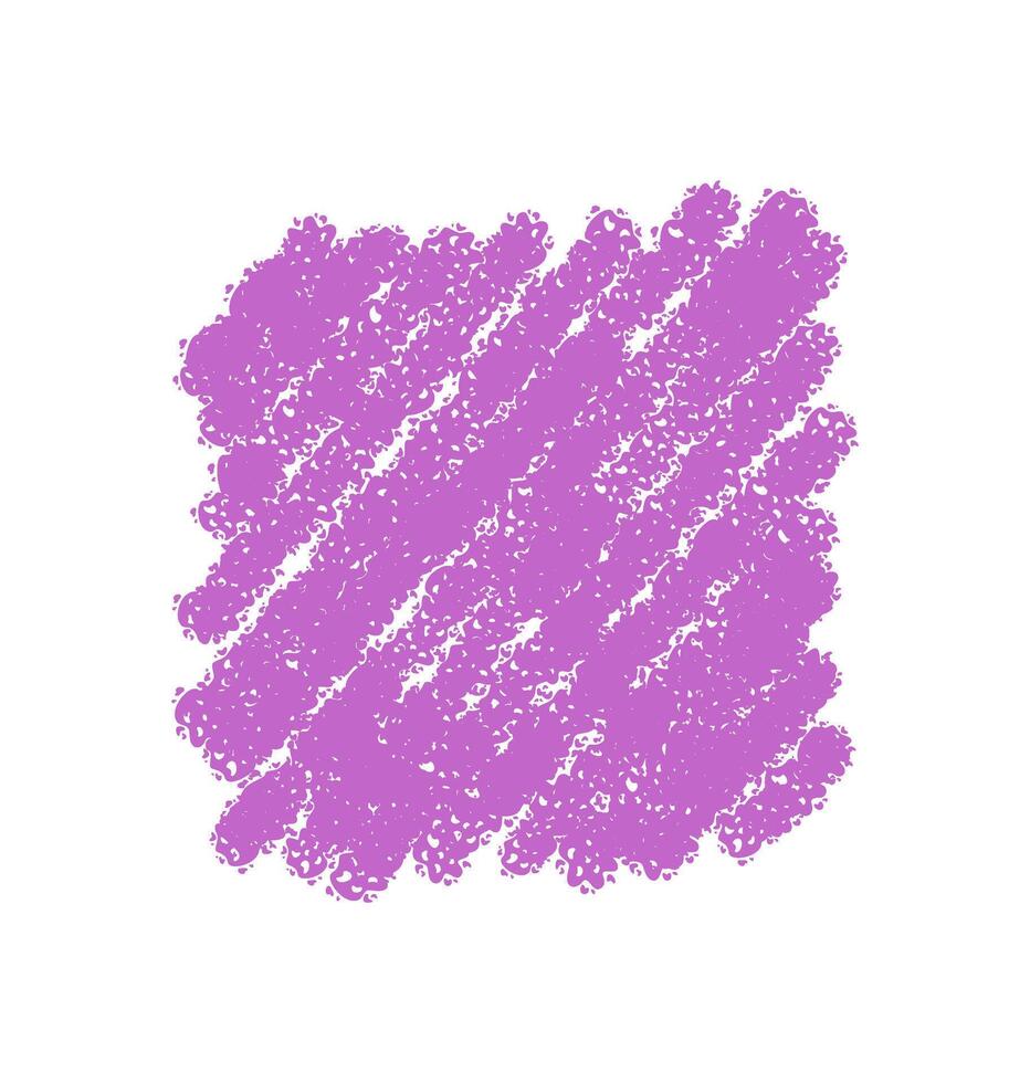 Rough chalk rectangle frame with a square patch, scribble underline style and quote template. Square background for creative quote, graphic layout or text in hand rough chalk texture. vector