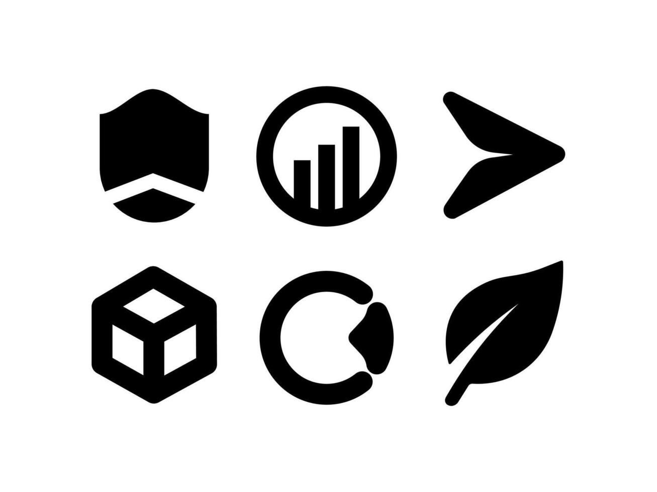 Abstract icons for web design a set of symbols like home mail phone and arrows for internet communication and business buttons vector