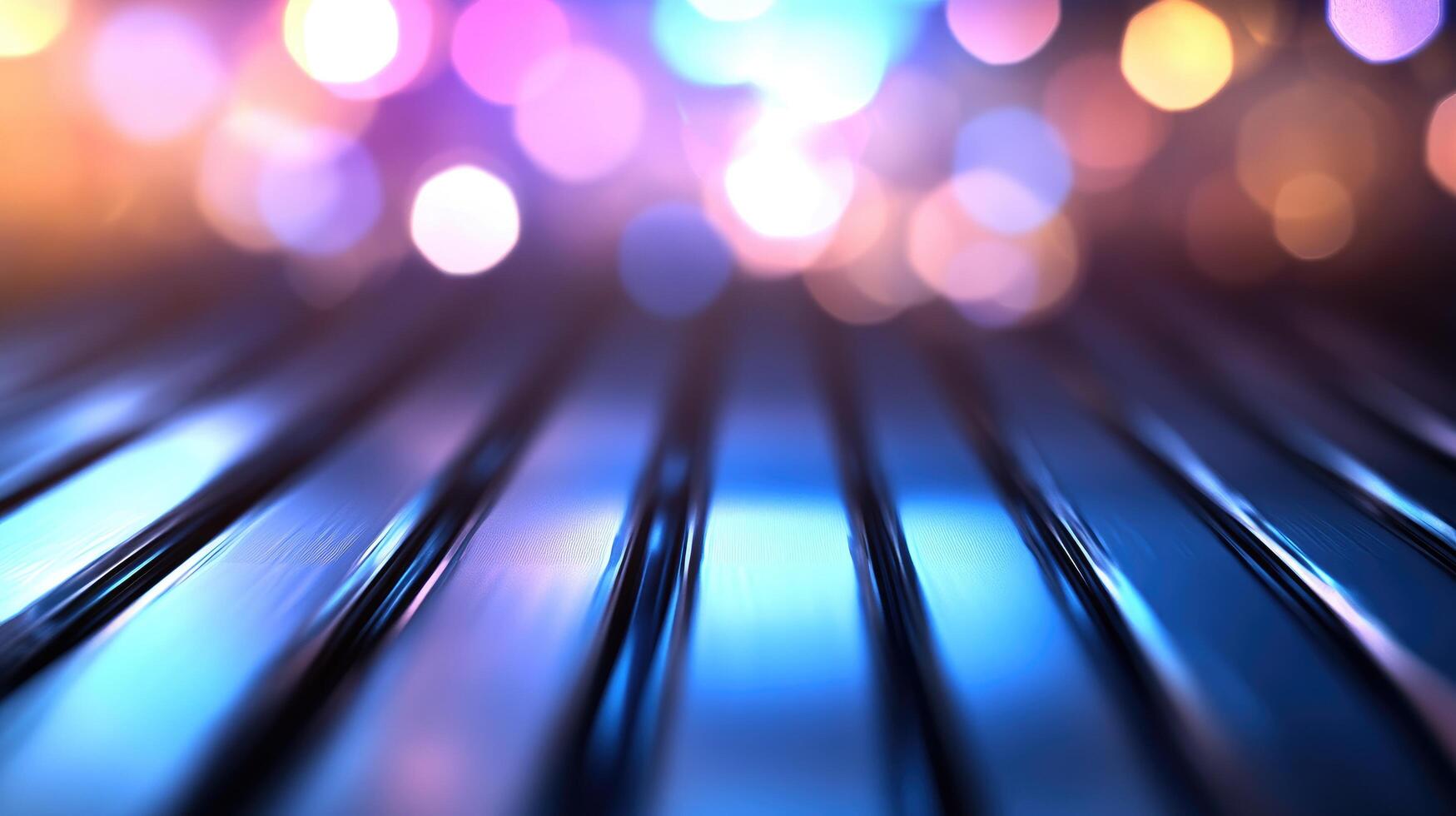 Converging lines with bokeh background abstract modern pattern photo