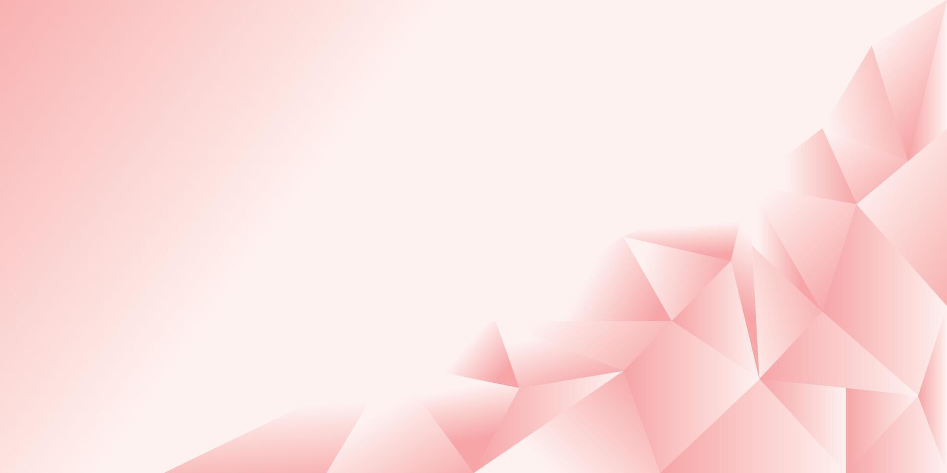 Minimal Abstract Pink Gradient Polygon Background Design vector