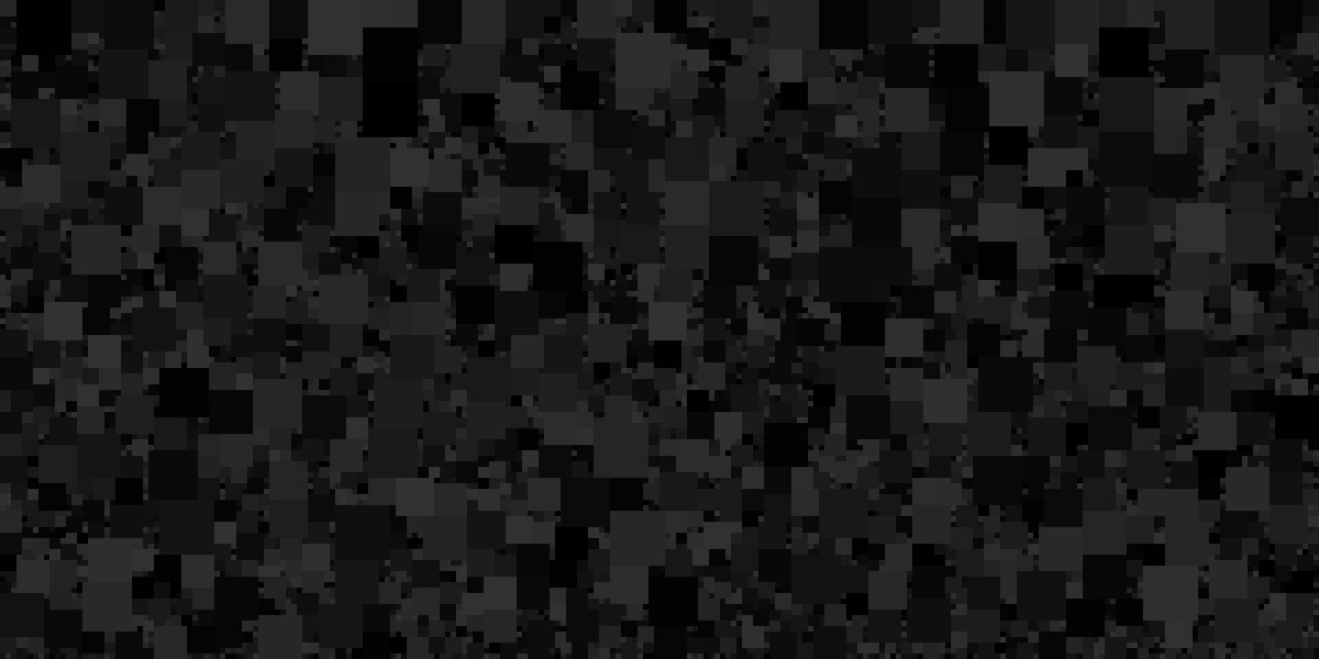 Modern abstract pattern featuring varied shades of gray. The dark squares and shapes create a textured, geometric background with a digital aesthetic. vector