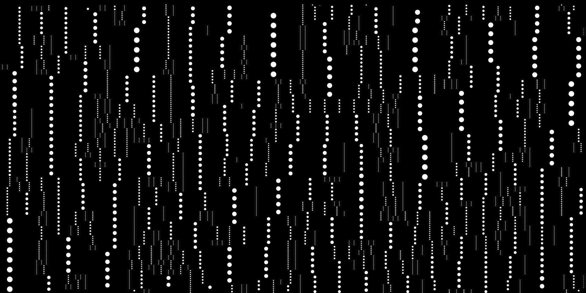 Abstract geometric pattern with vertical dots and lines. The monochrome dark background creates a modern texture with a digital effect. vector