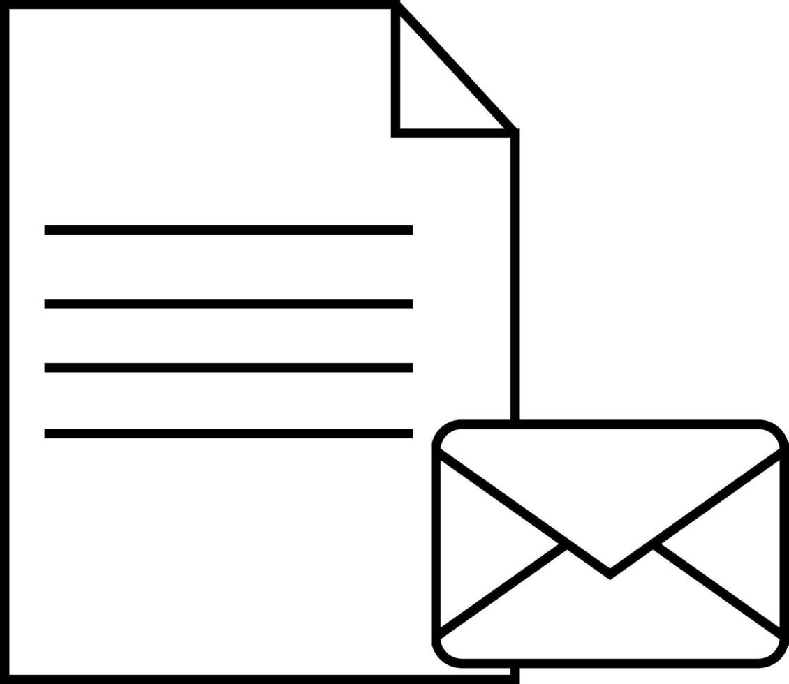 document paper icon and message icon with white background vector