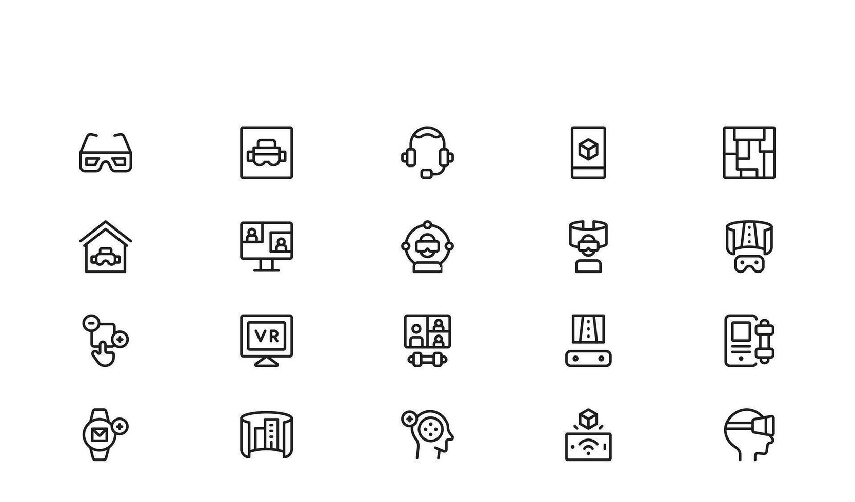High-quality, contemporary infrastructure line icon set with minimal design components for outstanding usability and distinct vector