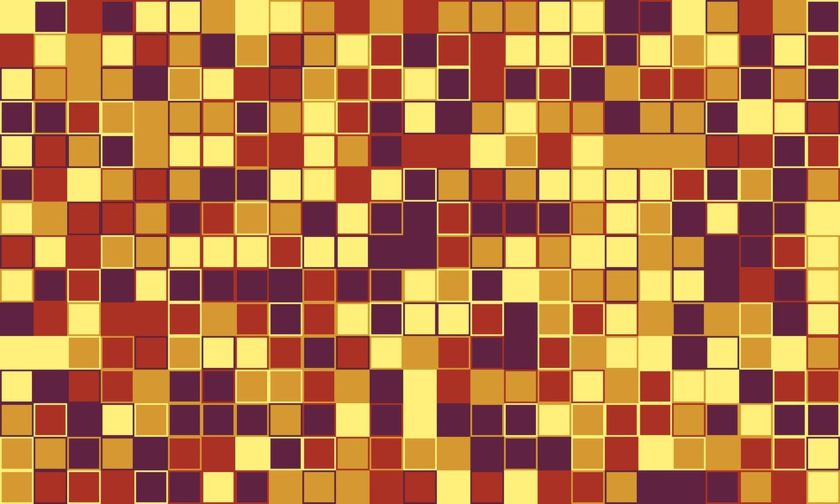 Abstract mosaic pattern in warm autumnal tones. Perfect for backgrounds, website design, textiles, and branding projects. This image evokes feelings of warmth, comfort, and sophistication. vector