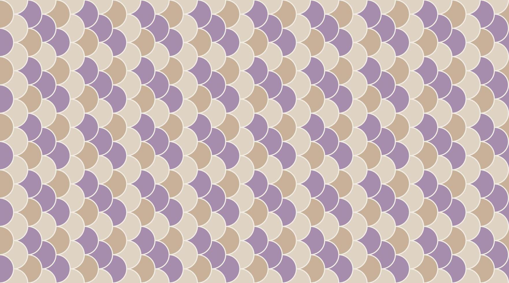 Elegant seamless pattern of overlapping scales in muted purple and beige. Perfect for textile design, website backgrounds, or any project needing a sophisticated, textured aesthetic. vector