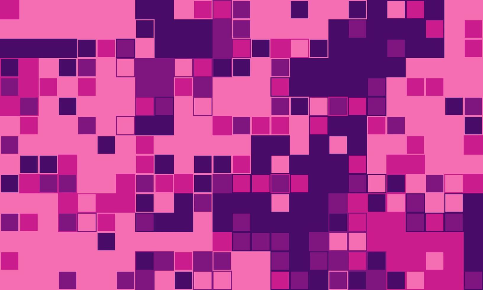 Abstract pixel art background. Vibrant pink and purple squares create a dynamic, modern design perfect for tech, website banners, or social media. vector
