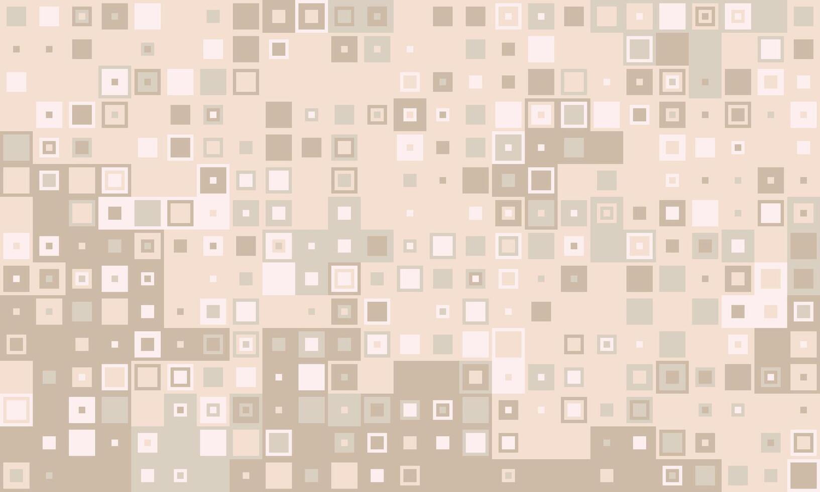 Abstract neutral beige square pattern. Perfect for website backgrounds, presentations, or modern design projects. Subtle texture conveys calmness, sophistication, and data visualization concepts. vector