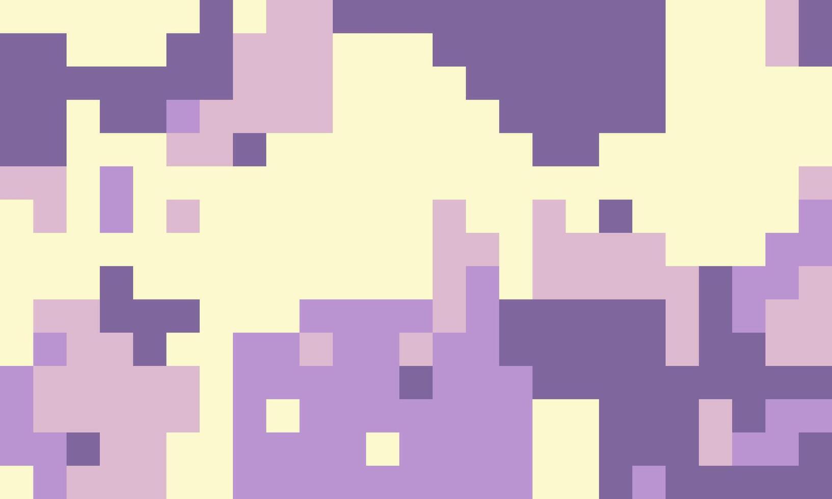 Abstract pixel art background. Soft pastel purple and beige tones create a calming, digital mosaic. Ideal for website banners, app interfaces, or presentations needing a modern, minimalist aesthetic. vector