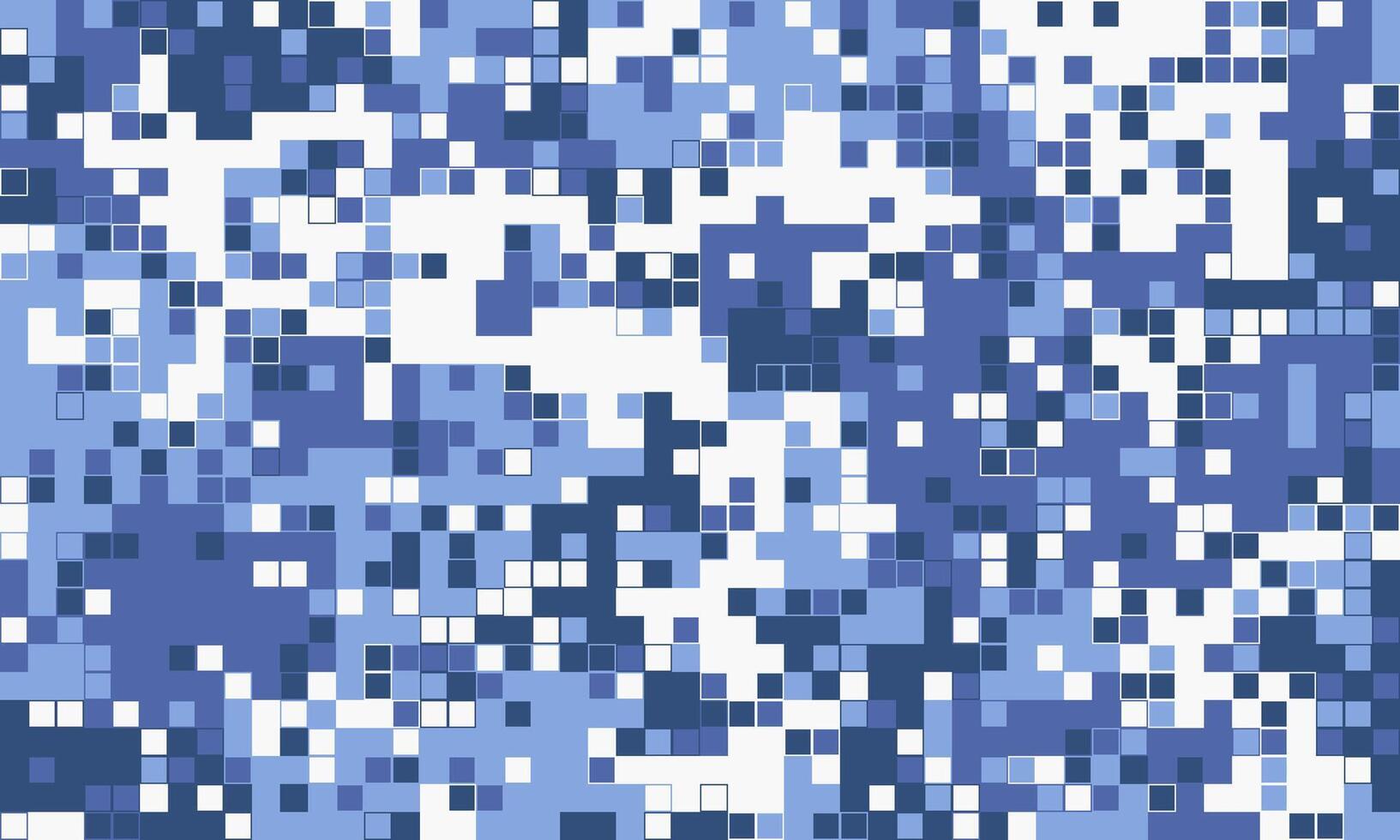 Abstract pixel art background. Shades of blue create a dynamic, textured pattern ideal for tech, website design, or modern art projects. Evokes feelings of digital innovation and data flow. vector