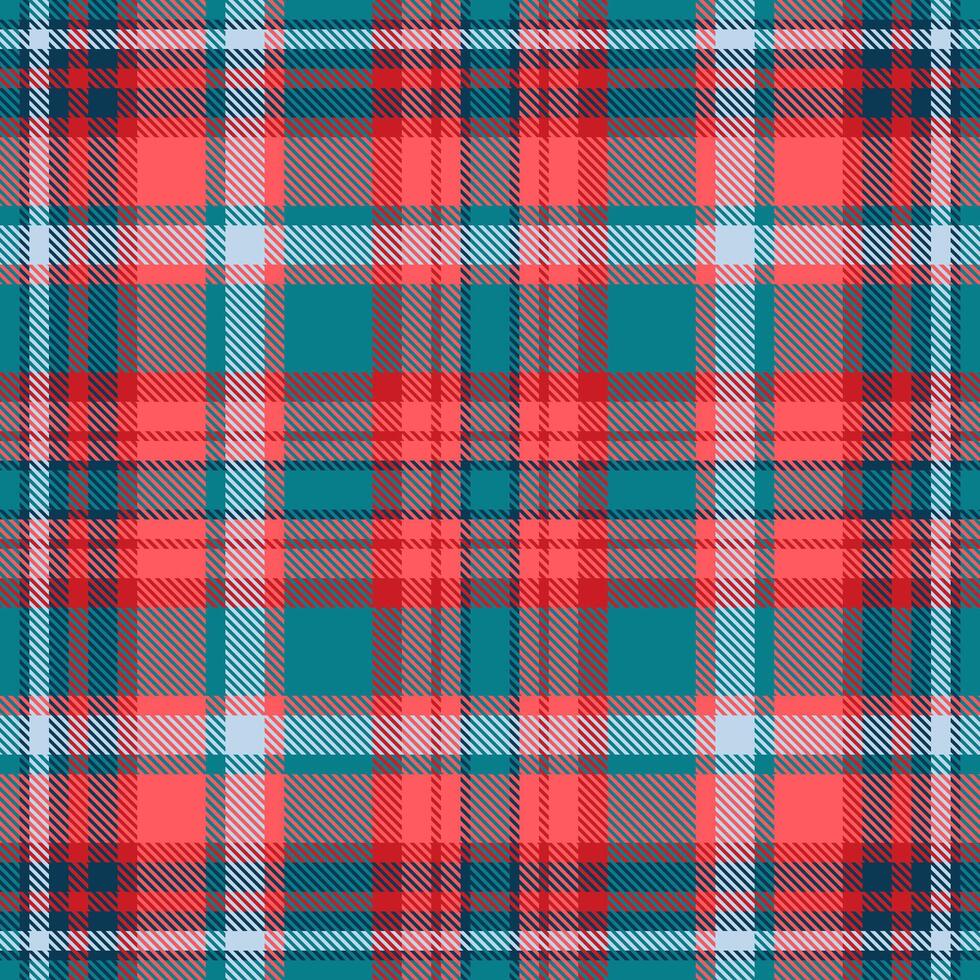 Seamless plaid pattern. Textile design with intersecting colorful lines, creating a classic tartan grid. Ideal for backgrounds, apparel, and festive projects. vector