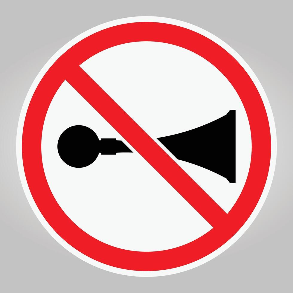 No Sound Symbol in Red Circle on Grey Background for Noise Restrictions vector