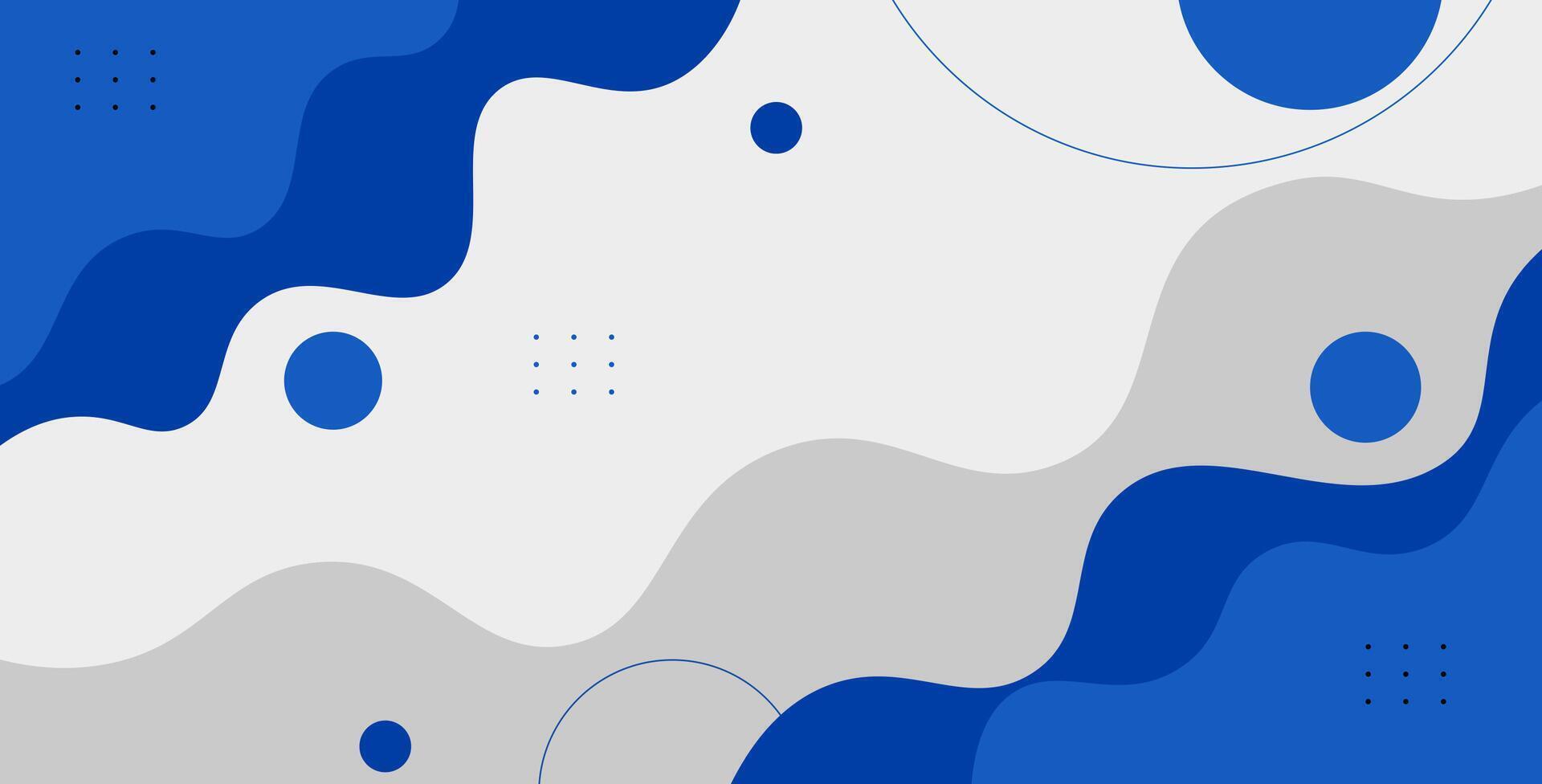Minimal geometric blue white abstract background, wave dynamic shape composition landing page backgrounds. eps10 vector