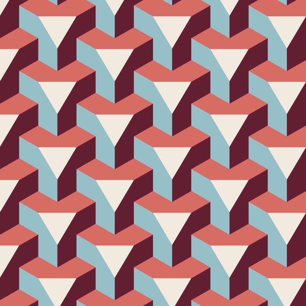 Geometric triangular pattern design vector