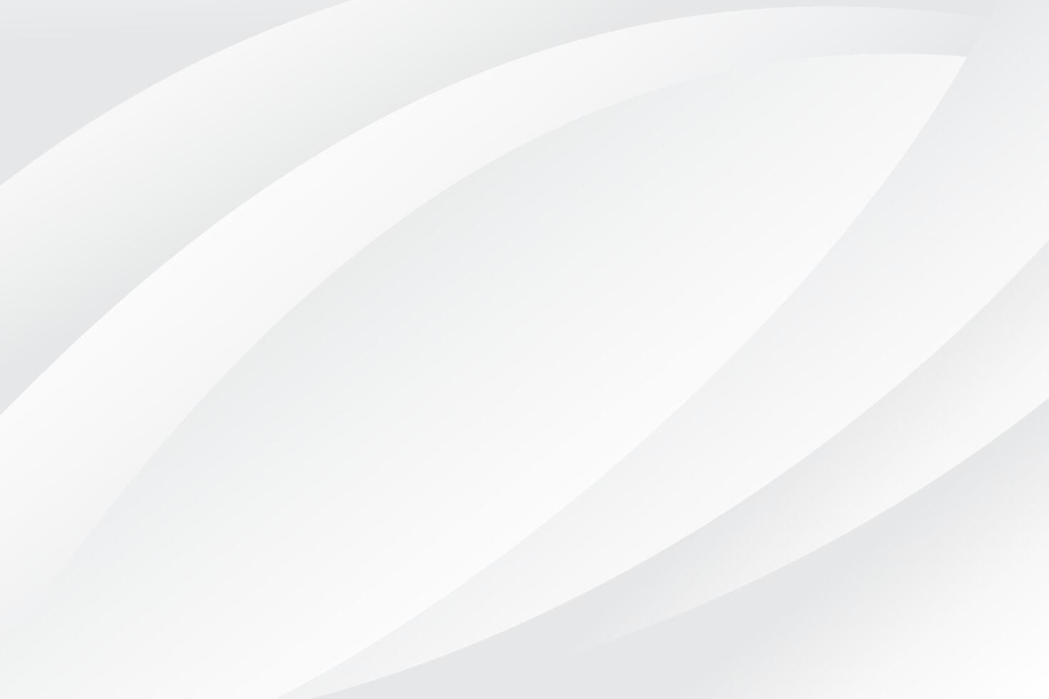 Abstract white curves background design vector