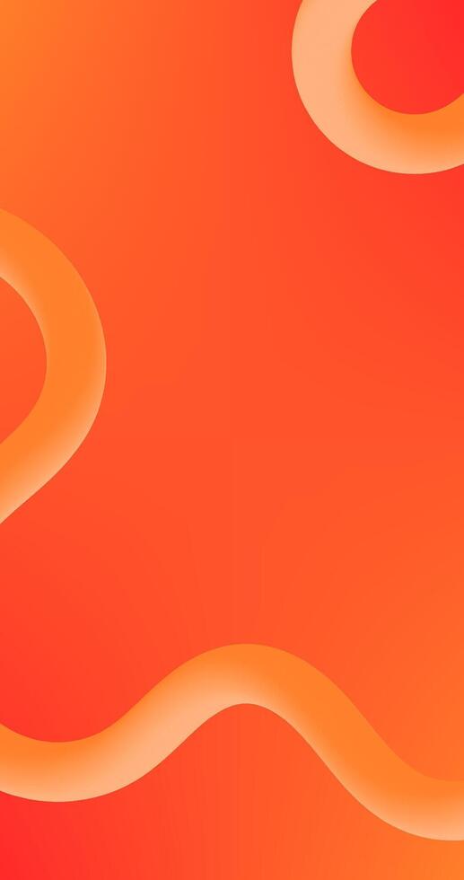 abstract orange background with Fluid Curve lines and copy space Gradient Design vector